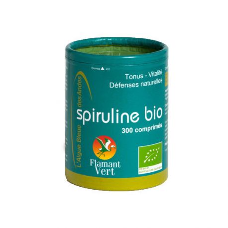SPIRULINE ECOCERT 500MG 300 CPS FLAMANT VERT dans votre magasin bio en ligne Etiketbio.eu SPIRULINE ECOCERT 500MG 300 CPS FLAMANT VERT dans votre magasin bio en ligne Etiketbio.eu