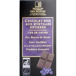 CHOCOLAT NOIR AUX MYRTILLES 100 GR | MOULIN DES MOINES | Acheter su...