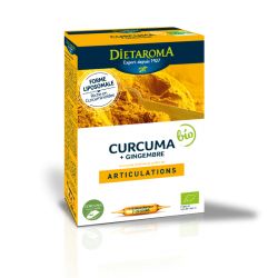 Curcuma gingembre 20amps Dietaroma  dans votre magasin bio en ligne Etiketbio.eu