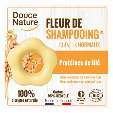 Fleur shampooing cheveux normaux 85g cc Douce Nature dans votre magasin bio en ligne Etiketbio.eu Fleur shampooing cheveux normaux 85g cc Douce Nature dans votre magasin bio en ligne Etiketbio.eu