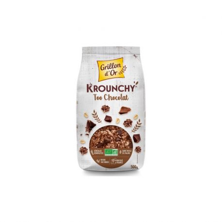 Krounchy too chocolat 500g Grillon d'Or  dans votre magasin bio en ligne Etiketbio.eu