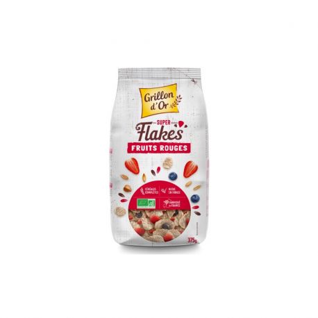 Super flakes aux fruits rouges 375g Grillon d'Or dans votre magasin bio en ligne Etiketbio.eu Super flakes aux fruits rouges 375g Grillon d'Or dans votre magasin bio en ligne Etiketbio.eu