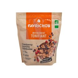 Muesli croustillant cranb myrt fram 450g Favrichon dans votre magasin bio en ligne Etiketbio.eu