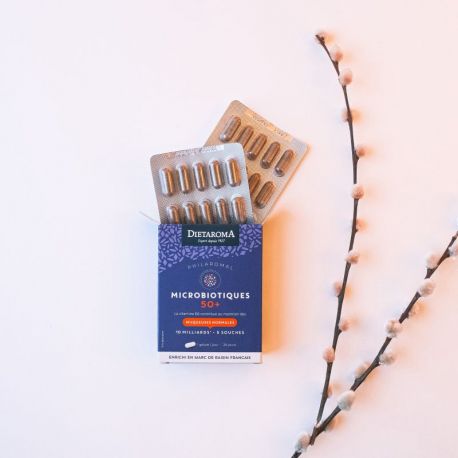 Microbiotiques 50 ans+ x30gels Dietaroma  dans votre magasin bio en ligne Etiketbio.eu