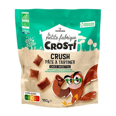 Crosti crush choco noisette 350gr Favrichon dans votre magasin bio en ligne Etiketbio.eu Crosti crush choco noisette 350gr Favrichon dans votre magasin bio en ligne Etiketbio.eu