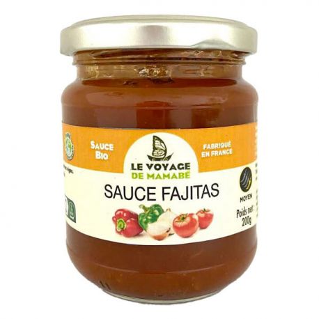 Sauce fajitas 200gr Voyage de Mamabe dans votre magasin bio en ligne Etiketbio.eu Sauce fajitas 200gr Voyage de Mamabe dans votre magasin bio en ligne Etiketbio.eu