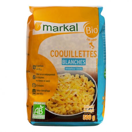 COQUILLETTES BLANCHES 500G CC | MARKAL | Acheter sur EtiketBio.eu