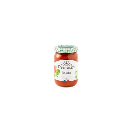 Sauce tomate au basilic 200g Prosain  dans votre magasin bio en ligne Etiketbio.eu