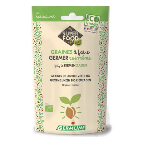LENTILLES A GERMER 150G Germline  dans votre magasin bio en ligne Etiketbio.eu