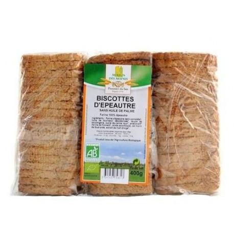 BISCOTTES D'EPEAUTRE 400 GR Moulin des Moines  dans votre magasin bio en ligne Etiketbio.eu