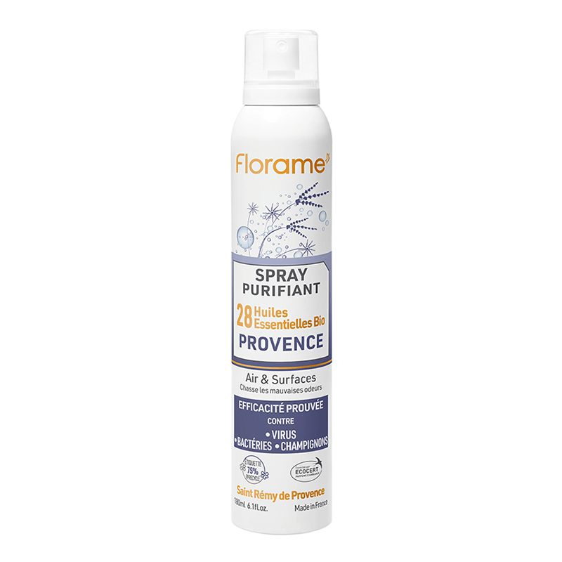 SPRAY PURIFIANT PROVENCE 180ML | FLORAME | Acheter sur EtiketBio.eu