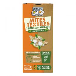 Mites textiles diffuseurs x2 Aries  dans votre magasin bio en ligne Etiketbio.eu