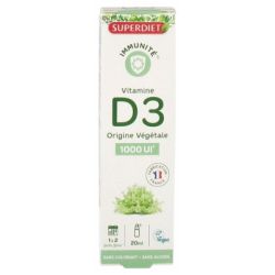 VITAMINE D3 VEGETALE 1000UI SPRAY 20ML | SUPER DIET | Acheter sur E...