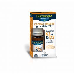 Vitamines naturelles d3+k2 Dietaroma  dans votre magasin bio en ligne Etiketbio.eu