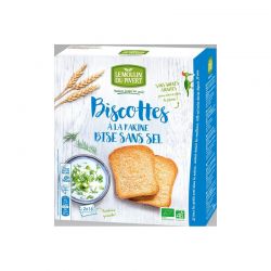 Biscottes bises sans sel 270g Moulin du Pivert dans votre magasin bio en ligne Etiketbio.eu