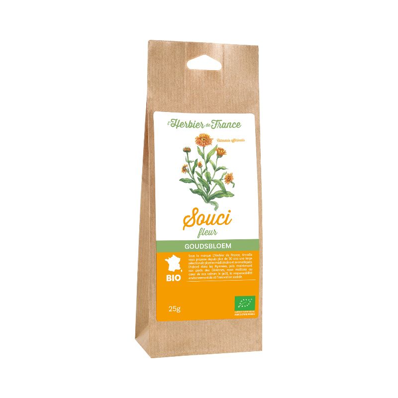 Souci fleurs 25g Herbier de France dans votre magasin bio en ligne Etiketbio.eu Souci fleurs 25g Herbier de France dans votre magasin bio en ligne Etiketbio.eu