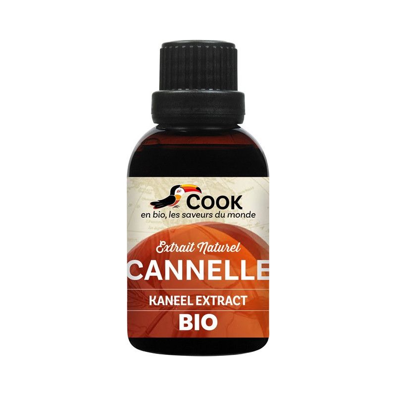 Extrait naturel de cannelle 50ml Cook  dans votre magasin bio en ligne Etiketbio.eu Extrait naturel de cannelle 50ml Cook  dans votre magasin bio en ligne Etiketbio.eu
