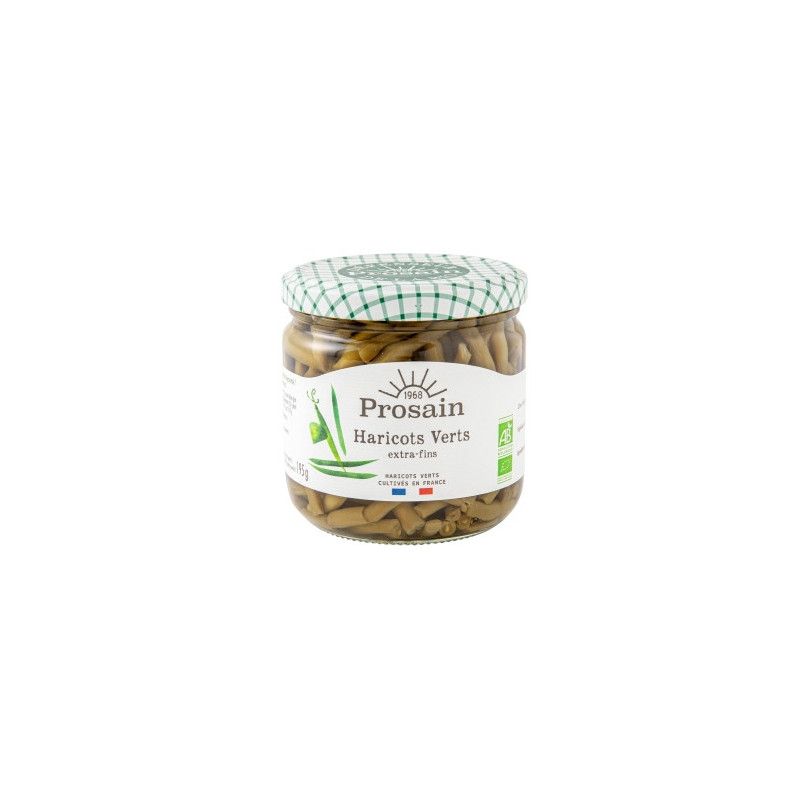 Haricots verts extra fins 345g Prosain  dans votre magasin bio en ligne Etiketbio.eu