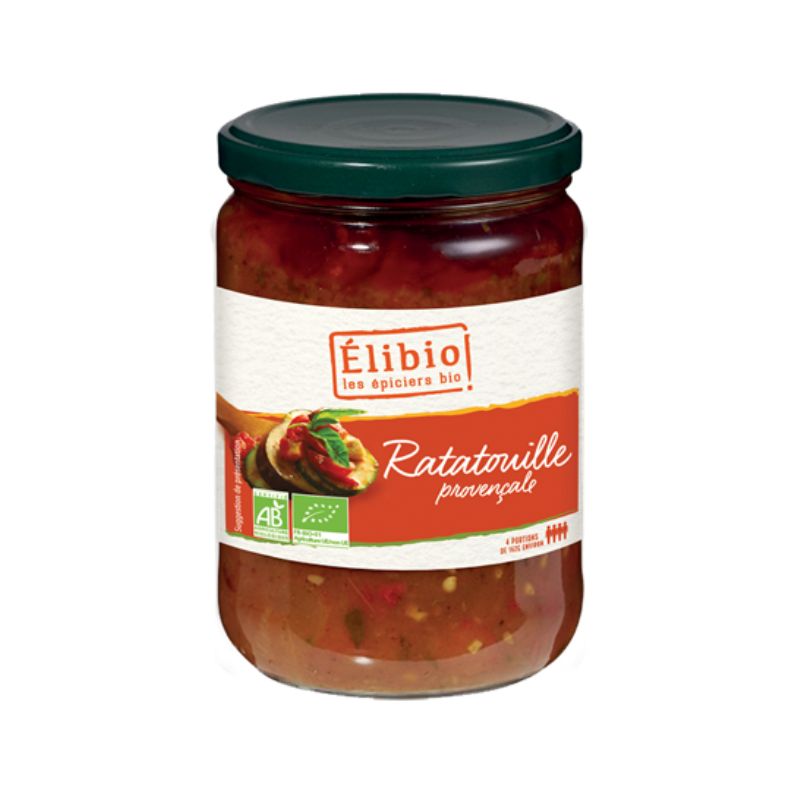 Ratatouille france 650g Elibio  dans votre magasin bio en ligne Etiketbio.eu