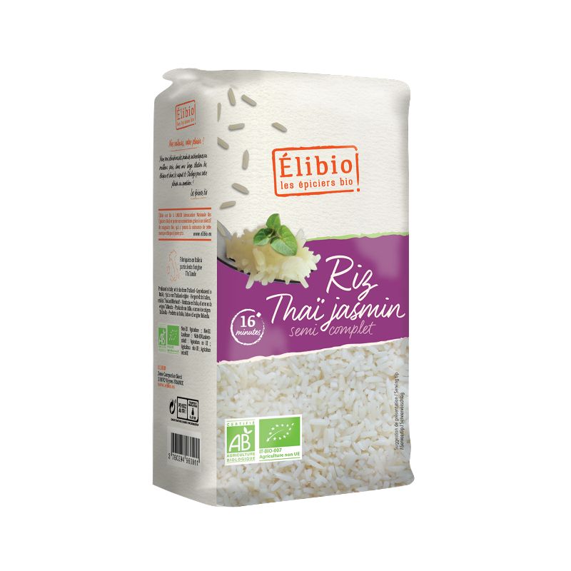 Riz thai 1/2 complet 1kg Elibio  dans votre magasin bio en ligne Etiketbio.eu