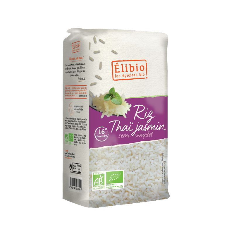 Mon riz complet Bio Thai parfum Jasmin Thai Hom Mali 1kg