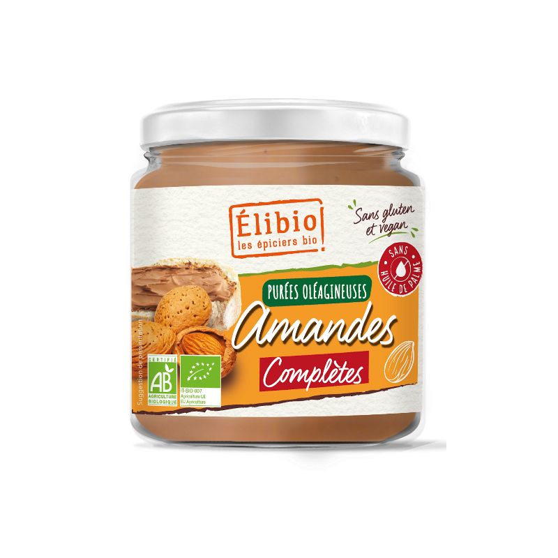 Puree amande complete 250g Elibio  dans votre magasin bio en ligne Etiketbio.eu