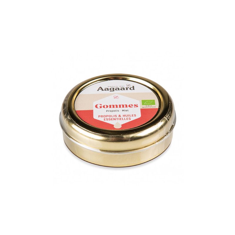 Gommes miel propolis 45gr Aagaard  dans votre magasin bio en ligne Etiketbio.eu