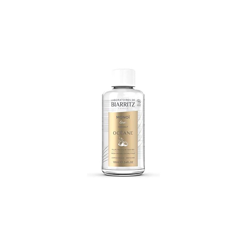 Monoi coco 100ml Laboratoires de Biarritz dans votre magasin bio en ligne Etiketbio.eu Monoi coco 100ml Laboratoires de Biarritz dans votre magasin bio en ligne Etiketbio.eu