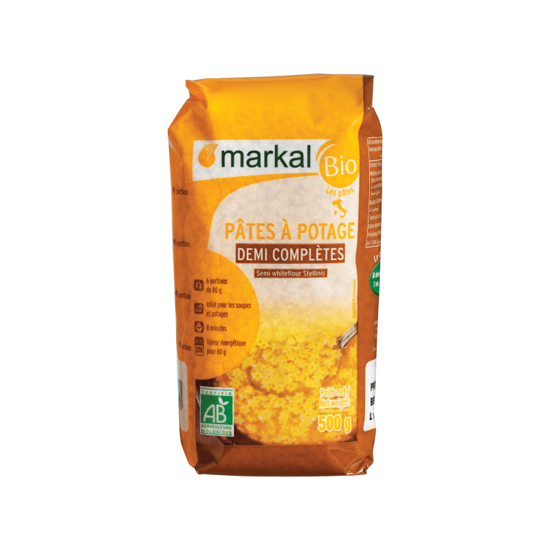 PATES A POTAGE 1/2 COMPLETES 500G | MARKAL | Acheter sur EtiketBio.eu