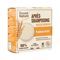 Apres shampooing solide cheveux normaux 65g Douce Nature  dans votre magasin bio en ligne Etiketbio.eu