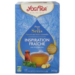 YOGI INSPIRATION FRAICHE 17 SACHETS YOGI TEA dans votre magasin bio en ligne Etiketbio.eu