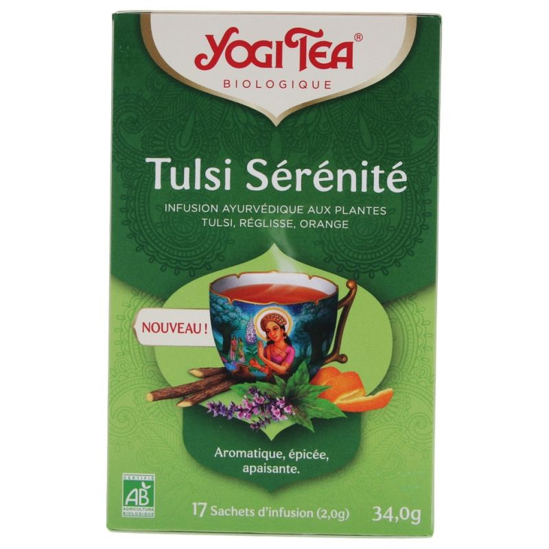YOGI TEA TULSI SERENITE 17SCH | YOGI TEA | Acheter sur EtiketBio.eu