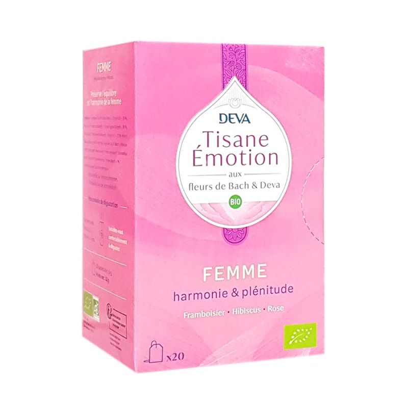 Tisane emotion femme 20sachets Deva Tisanes  dans votre magasin bio en ligne Etiketbio.eu