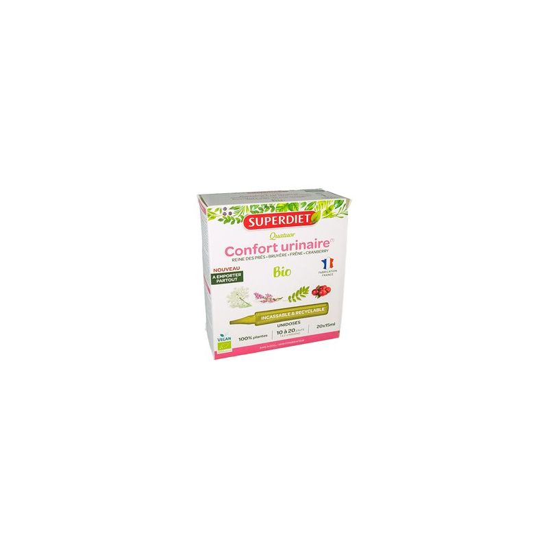 Quatuor confort urinaire unidoses x20 Super Diet dans votre magasin bio en ligne Etiketbio.eu Quatuor confort urinaire unidoses x20 Super Diet dans votre magasin bio en ligne Etiketbio.eu