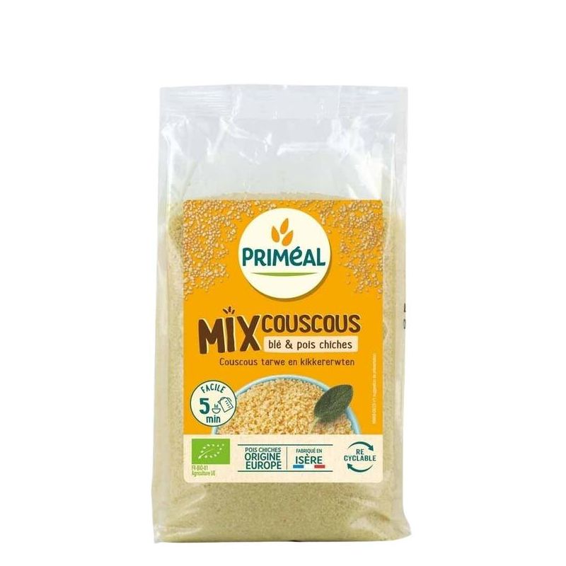 MIX COUSCOUS BLE POIS CHICHES 400GR | PRIMEAL | Acheter sur EtiketB...