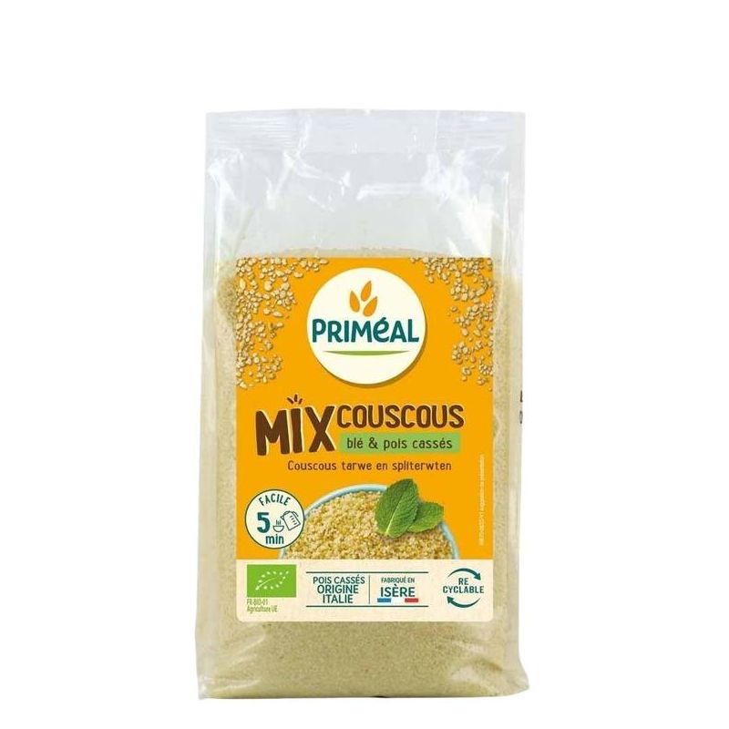 MIX COUSCOUS BLE POIS CASSES 400GR | PRIMEAL | Acheter sur EtiketBi...