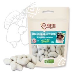 NOIX DE CAJOU AU WASABI 125G | PEPITE | Acheter sur EtiketBio.eu