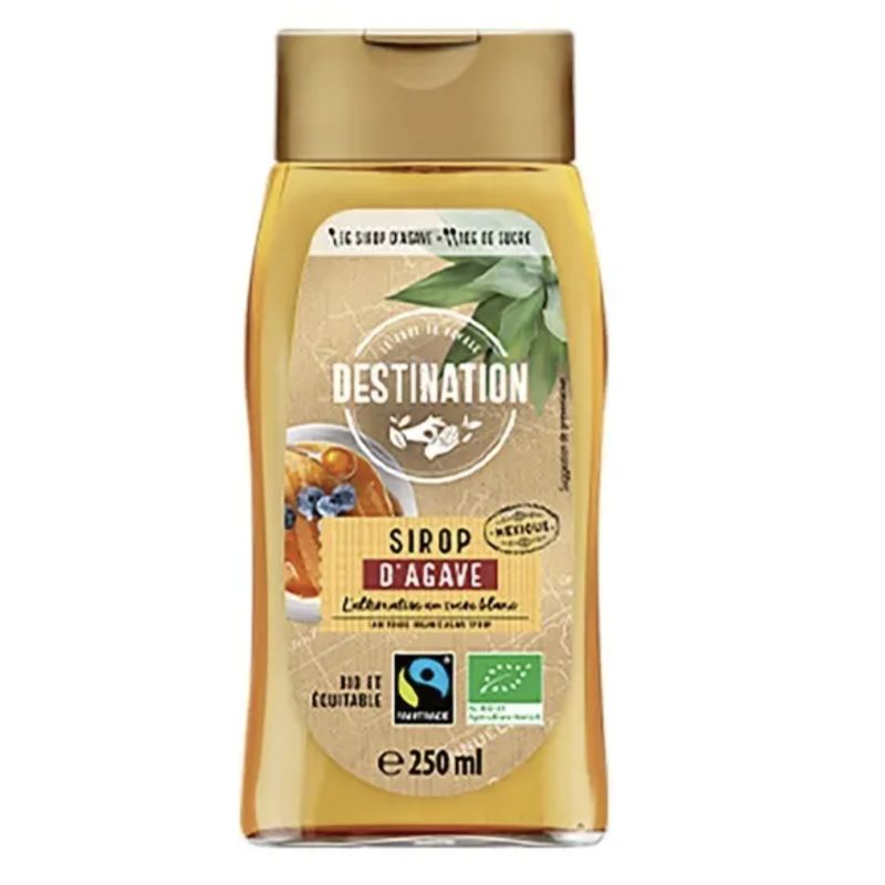 Sirop d'agave equitable 250ml Destination  dans votre magasin bio en ligne Etiketbio.eu