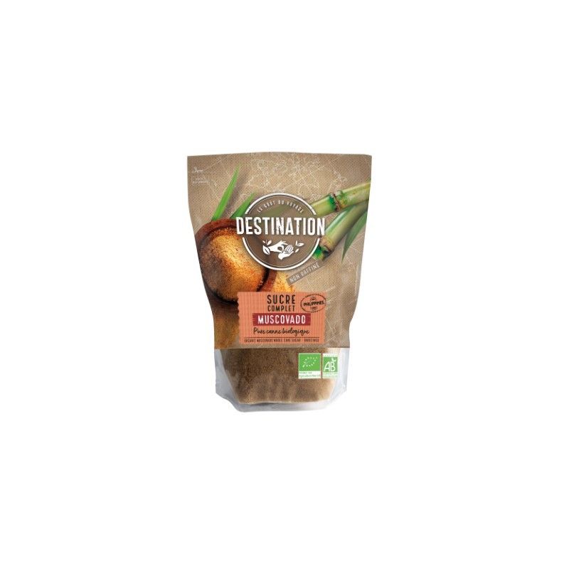 SUCRE COMPLET MUSCOVADO 500G | DESTINATION | Acheter sur EtiketBio.eu