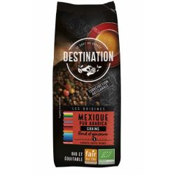 Cafe mexique grains pur arabica 1kg Destination  dans votre magasin bio en ligne Etiketbio.eu