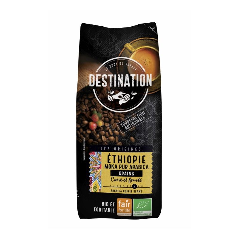 CAFE ETHIOPIE MOKA PUR ARABICA GRAIN KG CC DESTINATION dans votre magasin bio en ligne Etiketbio.eu CAFE ETHIOPIE MOKA PUR ARABICA GRAIN KG CC DESTINATION dans votre magasin bio en ligne Etiketbio.eu