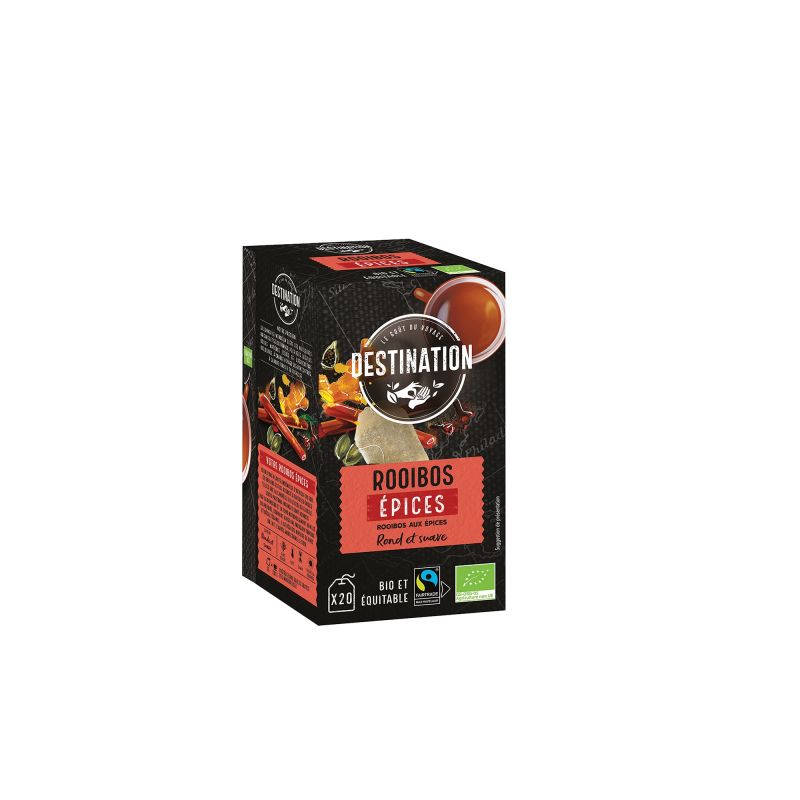 ROOIBOS EPICES BIO 20 INFX2G | DESTINATION | Acheter sur EtiketBio.eu