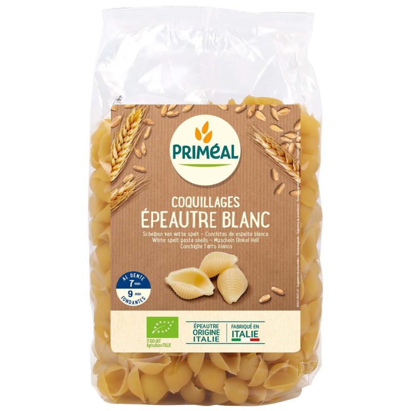 Coquillages epeautre blanc 500g Priméal dans votre magasin bio en ligne Etiketbio.eu Coquillages epeautre blanc 500g Priméal dans votre magasin bio en ligne Etiketbio.eu