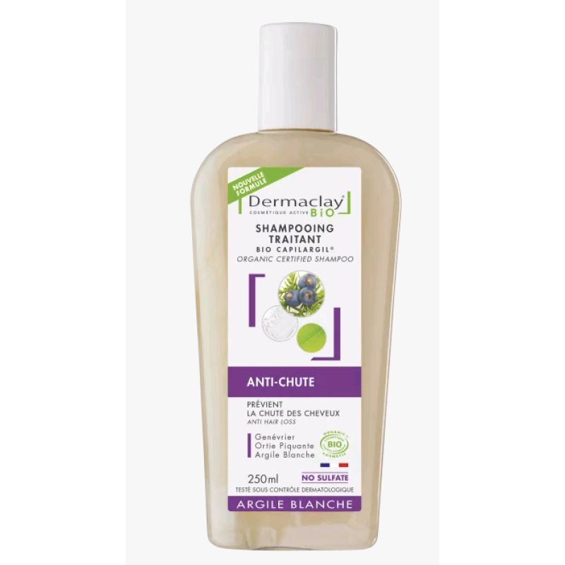 Shampooing anti chute 250ml Dermaclay dans votre magasin bio en ligne Etiketbio.eu Shampooing anti chute 250ml Dermaclay dans votre magasin bio en ligne Etiketbio.eu