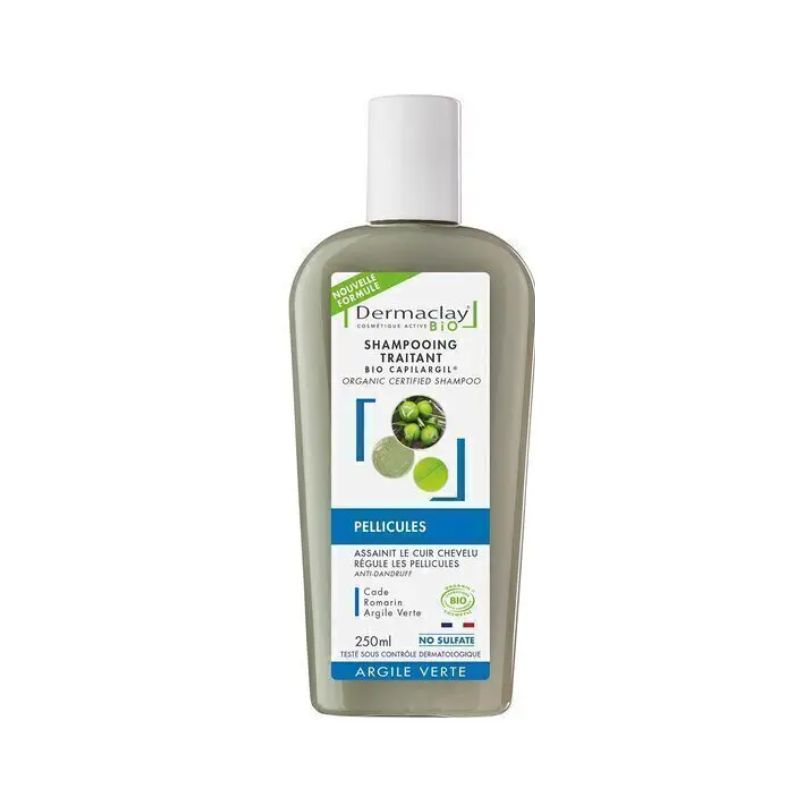 Shampooing pellicules 250ml Dermaclay dans votre magasin bio en ligne Etiketbio.eu Shampooing pellicules 250ml Dermaclay dans votre magasin bio en ligne Etiketbio.eu