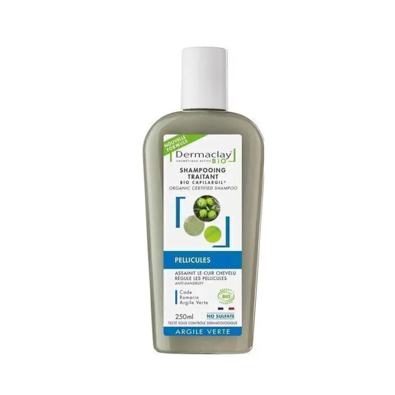 SHAMPOOING PELLICULES 250ML | DERMACLAY | Acheter sur EtiketBio.eu