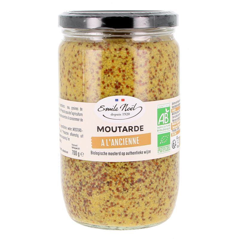 MOUTARDE A L'ANCIENNE BIO 700G | EMILE NOEL | Acheter sur EtiketBio.eu