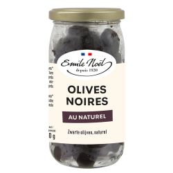 Olives noires au naturel 250g Emile Noël  dans votre magasin bio en ligne Etiketbio.eu