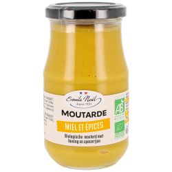 Moutarde au miel et aux epices bio 200g Emile Noël dans votre magasin bio en ligne Etiketbio.eu