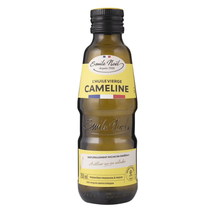 Huile vierge de cameline 25cl Emile Noël  dans votre magasin bio en ligne Etiketbio.eu